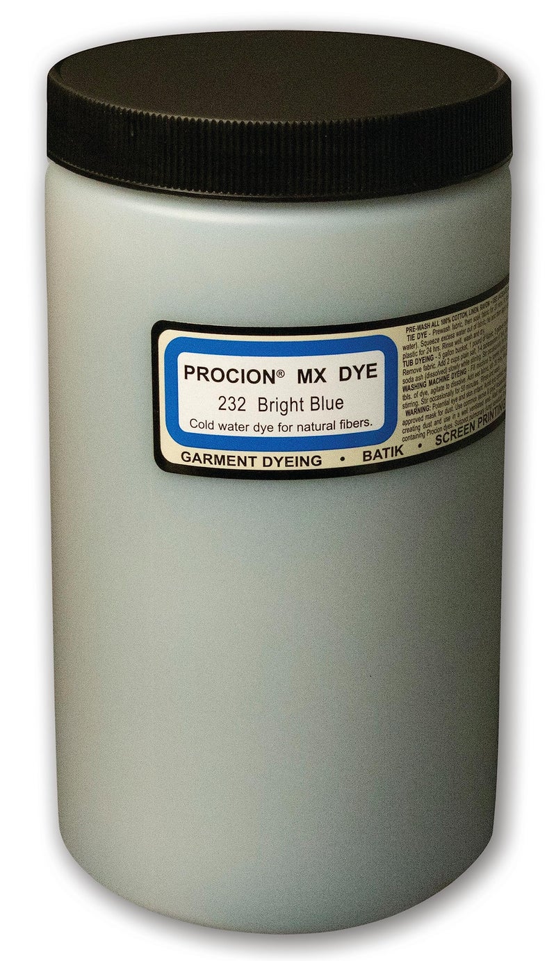 Jacquard Procion Mx Tie Dye Powder - Bright Blue - 1 Lb - Cold Water Fiber Reactive Made in USA - Image 1